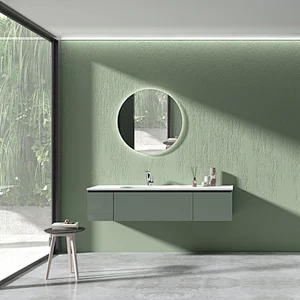 Примите жизненную силу с современной зеленой ванной комнатой TONA